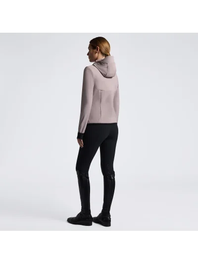Powder pink (Cipria) hooded softshell jacket for women - Cavalleria Toscana - imagen 3