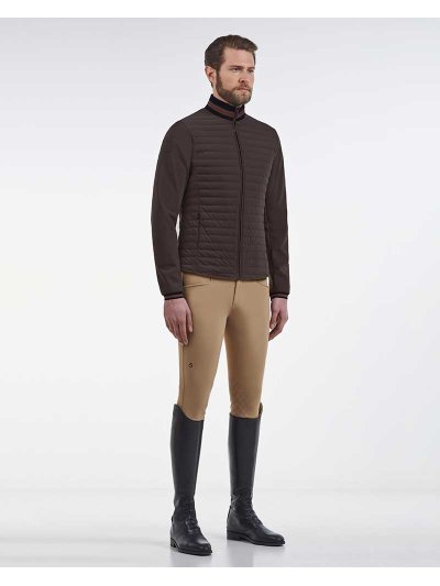 Veste/Gilet en plumes marron foncé grisâtre pour homme - Cavalleria Toscana