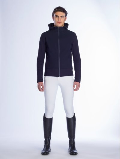 Veste d'entraînement bleu marine avec capuche pour homme - Cavalleria Toscana