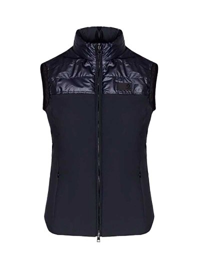 Gilet softshell bleu marine avec nylon aux épaules pour homme - Cavalleria Toscana