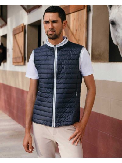 Gilet matelassé ultraléger bleu marine pour homme - Cavalleria Toscana