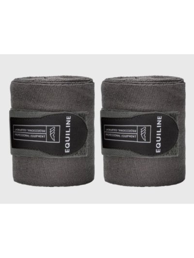 Pack de 2 vendas de descanso gris oscuro para caballo - Equiline