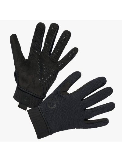 Guantes tecnicos con grip color negro para montar a caballo - Cavalleria Toscana