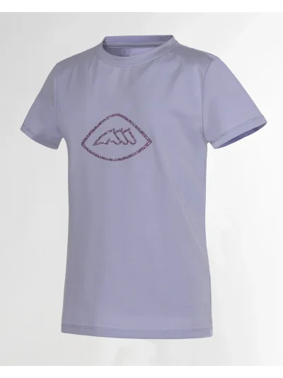 Camiseta de algodón lila para niña EQGHIRT - Equiline