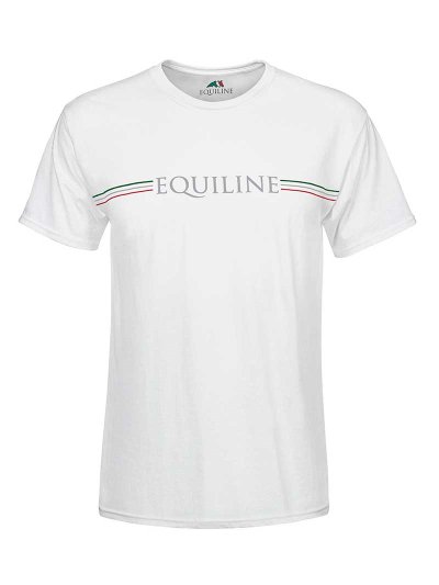 T-shirt casual à manches courtes blanc pour homme - Equiline