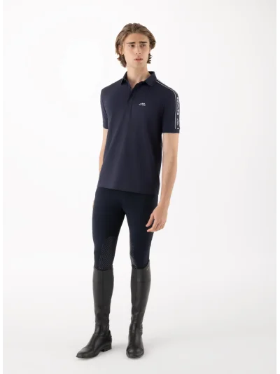 Navy polo shirt for men - Equiline - imagen 3