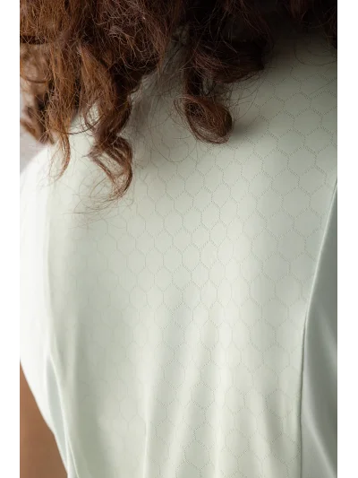 Polo sin mangas verde para mujer EQCRAVING - Equiline