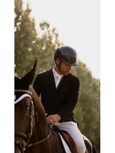 Casque d'équitation bleu marine brillant (Navy Shine) Kooki - Kask - imagen 4