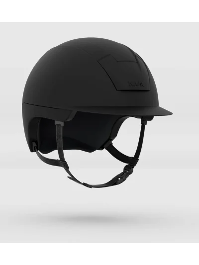 Casque d'équitation noir mat avec détail frontal satiné (Hunter Black) Kooki - Kask