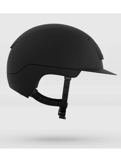 Casque d'équitation noir mat avec détail frontal satiné (Hunter Black) Kooki - Kask - imagen 3