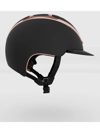 Matt black riding helmet with rose gold chrome (Black Everyrose) Dogma Chrome - Kask - imagen 3