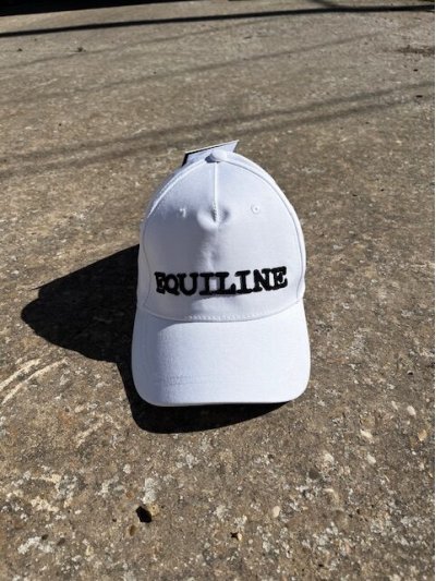 Casquette blanc avec logo frontal effet cristal - Ginteg - Equiline