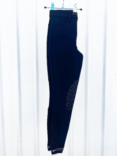 Pantalons de piqué bleu marine avec poches (grip aux genoux) garçon- Cavalleria Toscana