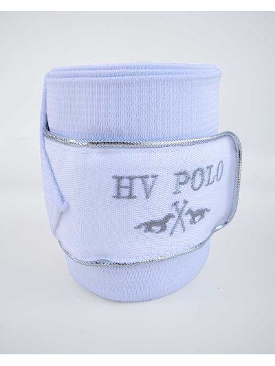 Lot de 2 Bandes (polaires+élastique) de travail blanches pour cheval - Margie - HV Polo - imagen 4