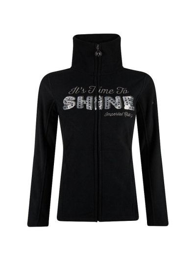 Veste polaire d'entraînement noire à paillettes pour femme - Hunter - Imperial Riding
