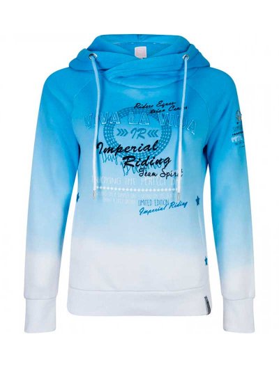 Sweat à capuche bleu clair en dégradé pour fille - Parcival - Imperial Riding