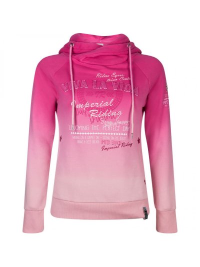 Sweat à capuche rose en dégradé pour fille - Parcival - Imperial Riding