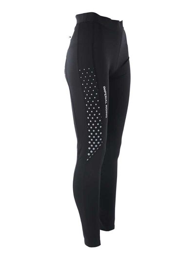 Leggings noir à pois blanc (grip à fond intégral) pour femme - Runaway - Imperial Riding
