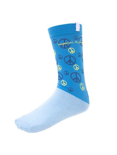 Chaussettes techniques bleu avec símbolos de la paz modèle Pele - Imperial Riding