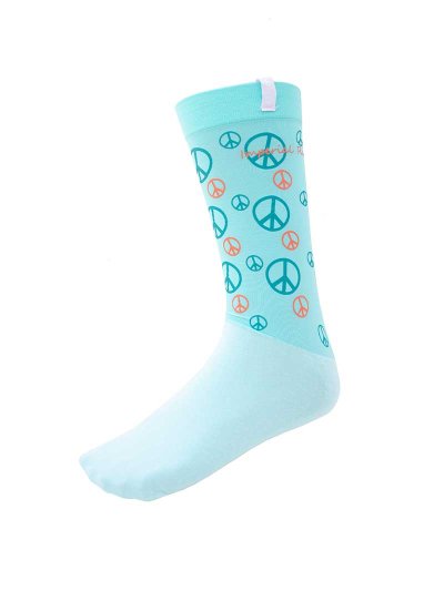 Chaussettes techniques turquesas avec símbolos de la paz modèle Pele - Imperial Riding
