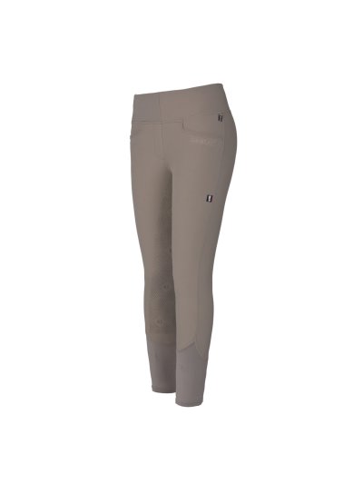 Pantalons pull-on beige avec ceinture large et élastique et grip silicone à fond intégral modèle Katja - Kingsland Classic