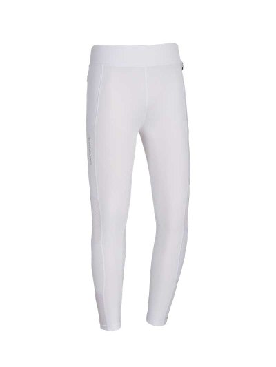Leggings de compétition blanc (grip à fond intégral) pour fille - KLkemmie - Kingsland Classic