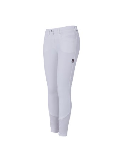 Pantalons avec grip aux genoux blanc pour femme modèle Kessi - Kingsland Classic