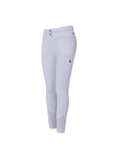 Pantalons avec grip aux genoux blanc pour femme modèle Kadi - Kingsland Classic