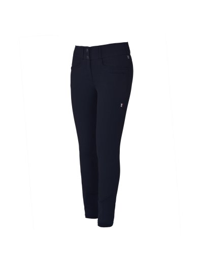 Pantalons avec grip aux genoux bleu marine pour femme modèle Kadi - Kingsland Classic