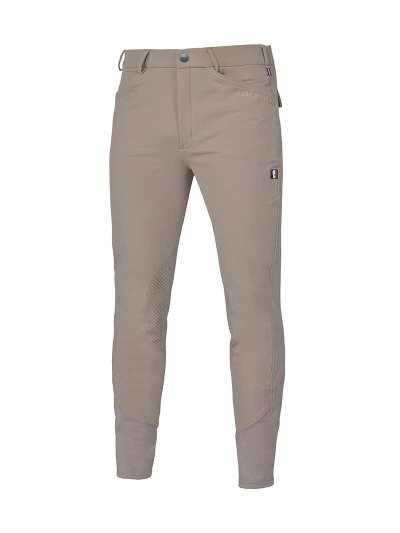 Pantalones de competición beige (grip rodilla) para hombre - Kenton - Kingsland Classic