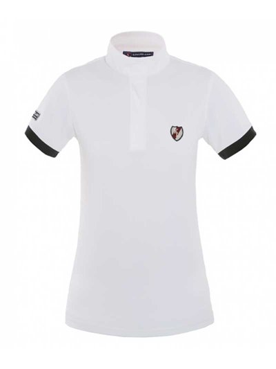 Polo de concours blanc pour fille - Kingsland