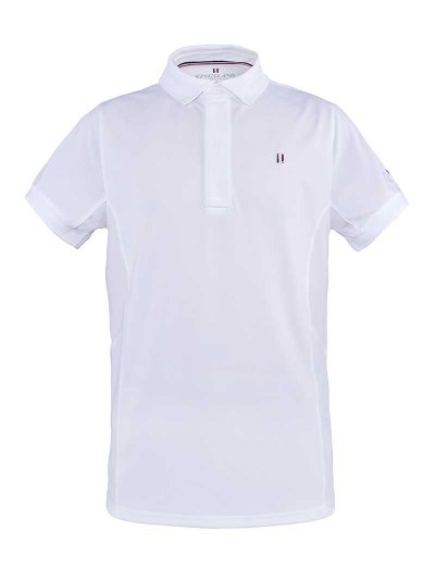 Polo de piqué de competición de manga corta blanco para hombre - Kingsland Classic