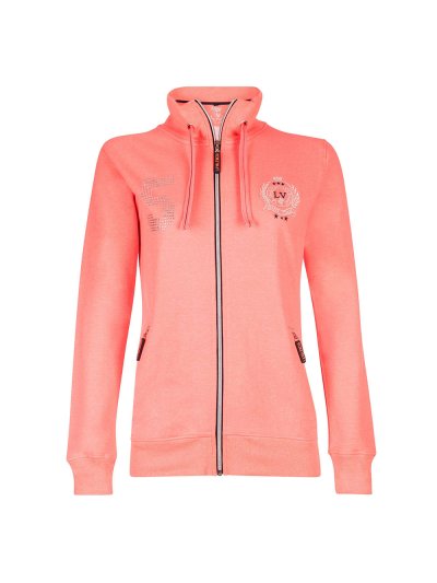 Sweat zippé orange intenso pour femme - Heidy - La Valencio