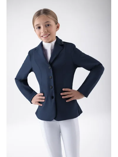 Chaqueta de competición azul marino para niña EQGINGA - Equiline