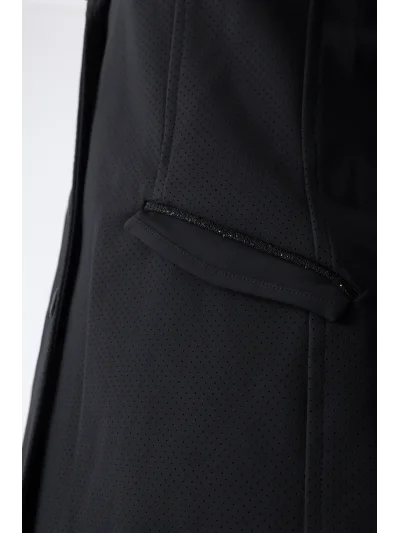 Chaqueta de competición perforada negra con cristales para mujer EQGARCIA - Equiline - imagen 3