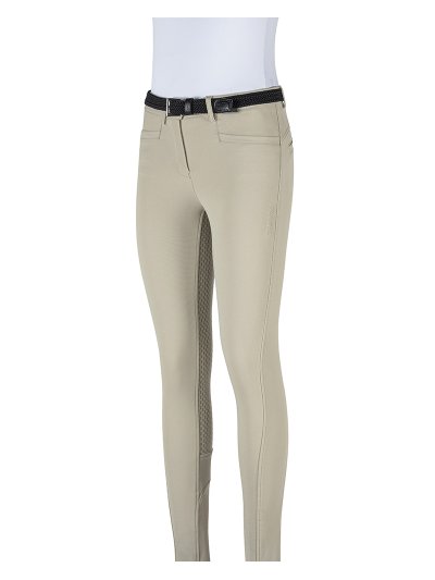 Pantalon d'équitation beige pour fille - Equiline