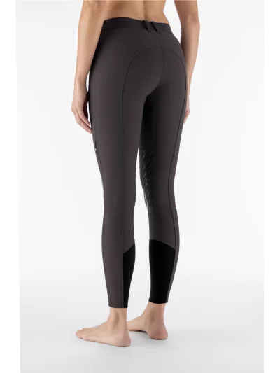 Pantalon d'équitation marron foncé (Coffee Bean) taille standard à basanes pour femme EQCORNEK - Equiline - imagen 2
