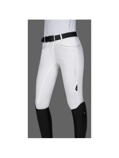 Pantalons blanc (grip aux genoux) modèle Summy - Equiline