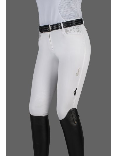 Pantalon d'équitation blanc pour femme - Aton - Equiline