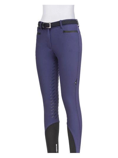 Pantalons d'équitation violetas (grip à fond intégral) pour femme - Caltef - Equiline