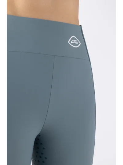 Leggings de montar Full Grip de cintura alta verdes para mujer EQCHEGGIFH - Equiline - imagen 3
