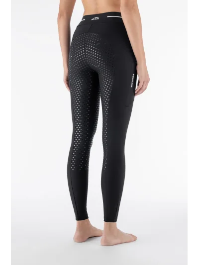 Legging d'équitation noir à fond intégral pour femme EQCLIVEF - Equiline - imagen 3