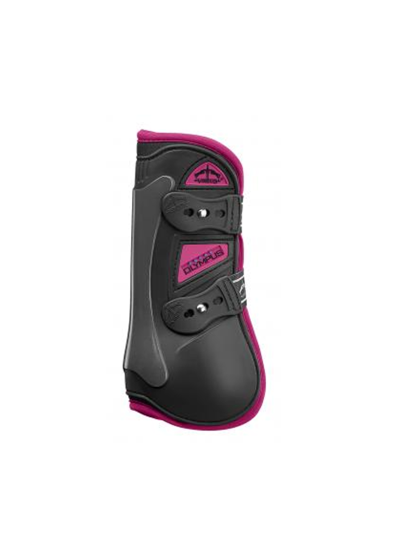 Protectores delanteros negros y rosas de salto Olympus - Veredus