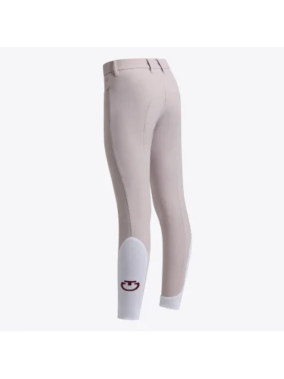 Pantalones de montar rosa con Grip de color para niña - Cavalleria Toscana - imagen 2