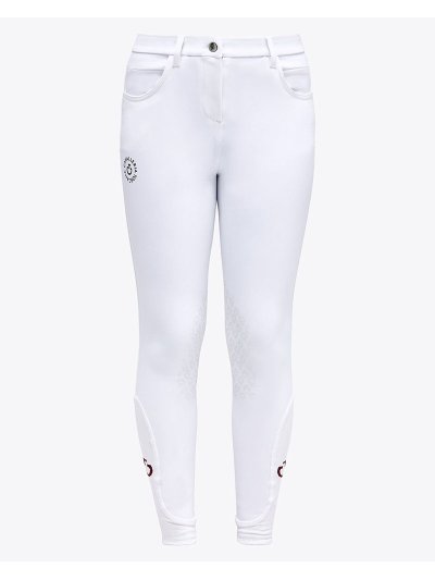 Pantalones blancos (grip rodilla) para niña - CT-Orbit - Cavalleria Toscana