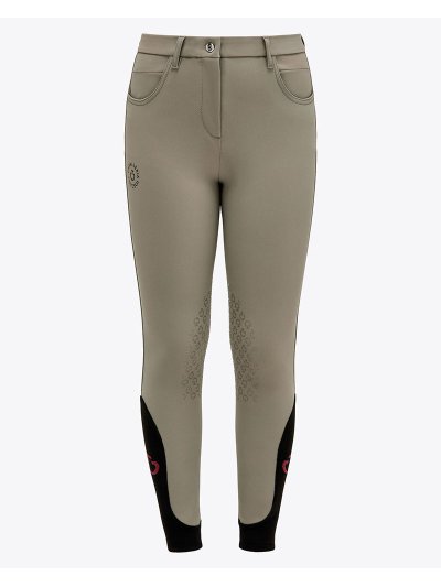 Pantalones verdosos (grip rodilla) para niña - CT-Orbit - Cavalleria Toscana