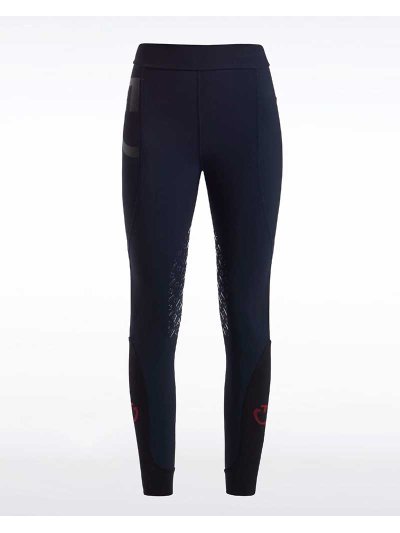Leggings de taille haute bleu marine (grip aux genoux) pour femme - Cavalleria Toscana