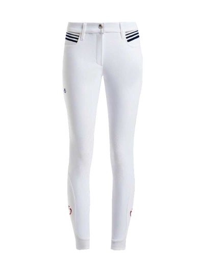 Pantalons d'équitation blanc (grip aux genoux) pour femme - Cavalleria Toscana