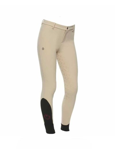 Pantalons beige sans poches (grip à fond intégral) junior unisexe - Cavalleria Toscana