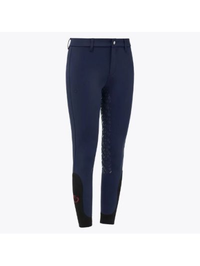 Pantalones color azul marino sin bolsillos (grip culera) junior unisex - Cavalleria Toscana